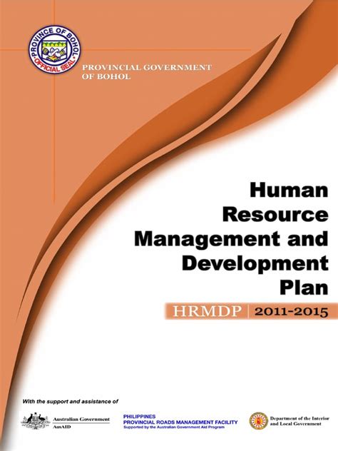 pgbh hris|Bohol HRMD Plan 2011.